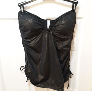 Miss America / Catalina Black Strapless Swim Top